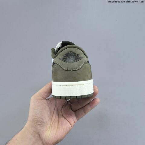 Air Jordan 1 Low OG Medium Olive AIR JORDAN 1 Aj1 Lifestyle (BS-66588)