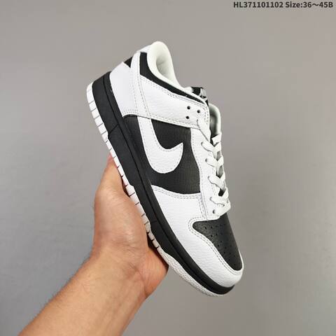 Nike SB Dunk Low White Black EU 36-45 Skate Shoe - Unisex (BS-63939)