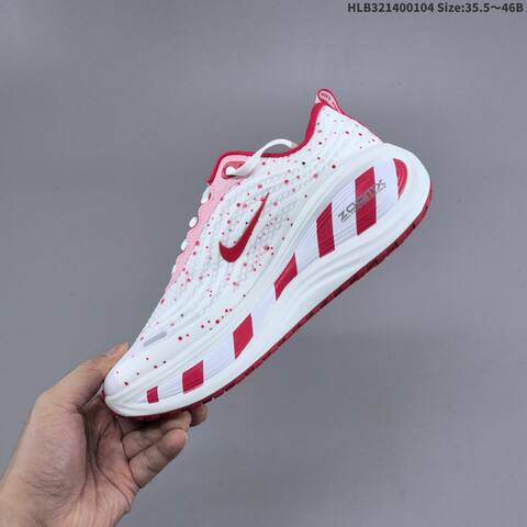 Nike Vomero Plus ReactX Air Zoom Red White Pink EU 35 5-46 Running Shoe - Unisex (BS-62245)