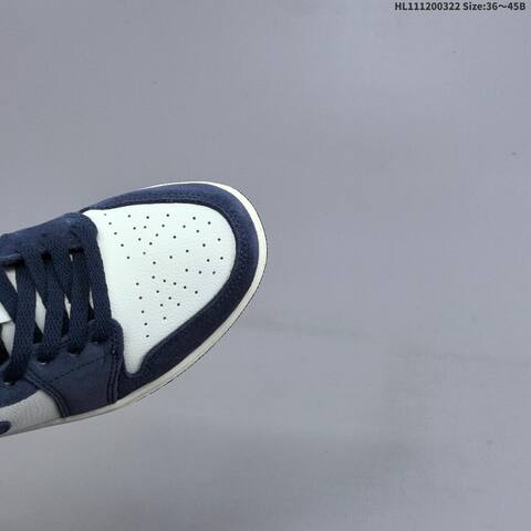 Air Jordan 1 Low Obsidian Suede AIR JORDAN 1 Aj1 Lifestyle (BS-66465)
