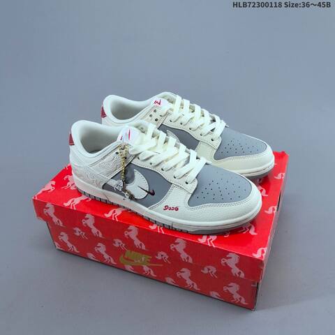Nike SB Dunk Low Navy White Black Cream EU 36-45 Skate Shoe - Unisex (BS-61930)
