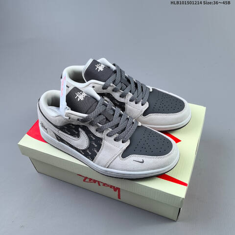 Nike Air Jordan 1 Low Supreme Lifestyle (BS-67436)