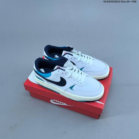 Nike Gamma Force White Navy Blue Teal Cream EU 36-45 Skate Shoe - Unisex (BS-59884)