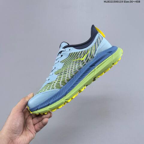 HOKA Mafate Speed 4 Dark Green Neon Yellow Coral Pink Black EU 36-45 Trail Shoe Trail Running Sneakers - Unisex (BS-69399)