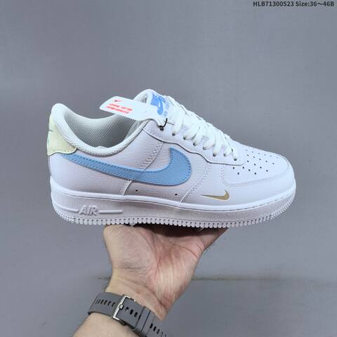 Nike Air Force 1 07 Light Gray Dark Gray Gum Brown EU 36-46 Sneaker - Unisex (BS-60194)
