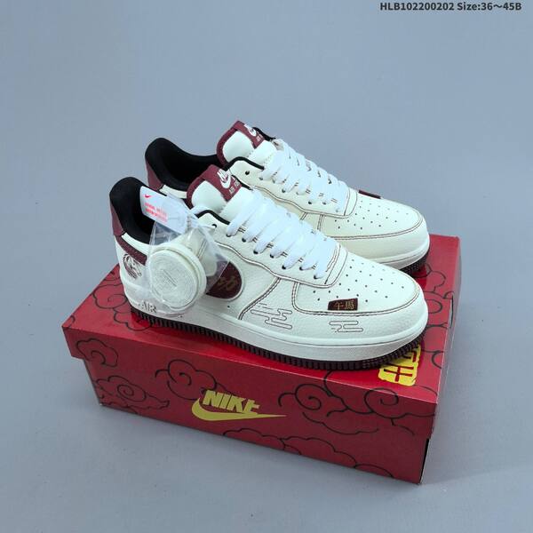 Nike Air Force 1 off white black red EU 36-45 sneaker