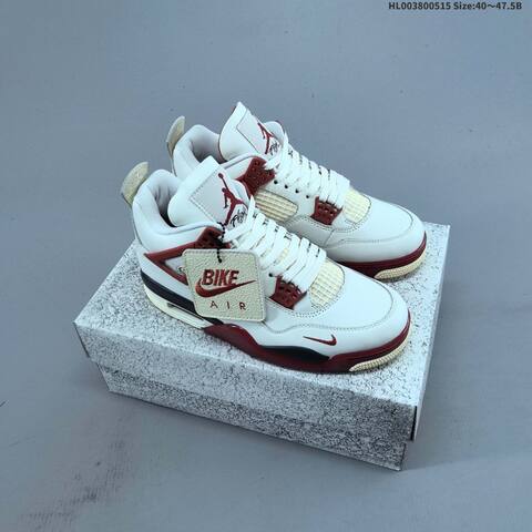 Nigel Sylvester x Air Jordan 4 Sail Cinnabar AIR JORDAN 4 Aj4 Lifestyle (BS-60316)