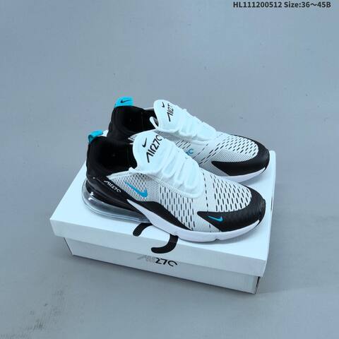 Nike Air Max 270 White Black Gold Black Red EU 36-45 Running Shoe - Unisex (BS-60398)
