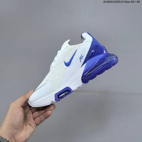 Nike Air Max 270 Premium White Blue Pink EU 36 45 Running Shoe EU 36-45 - Unisex (BS-60314)