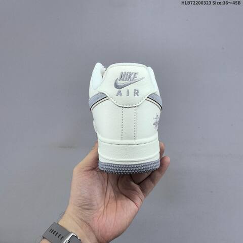 Nike Air Force 1 07 LV8 Stussy Off White Grey Black EU 36-45 Sneaker - Unisex (BS-61172)