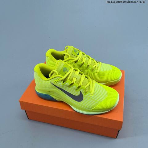 Nike Zoom Vapor 12 HC PRM White Gold Gray Yellow Teal EU 36-47 Tennis Shoe - Unisex (BS-60644)