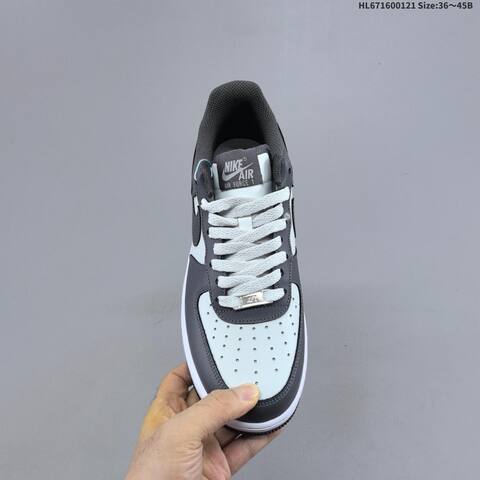 Nike Air Force 1 Low Dark Grey White Black EU 36-45 Sneaker - Unisex (BS-61840)
