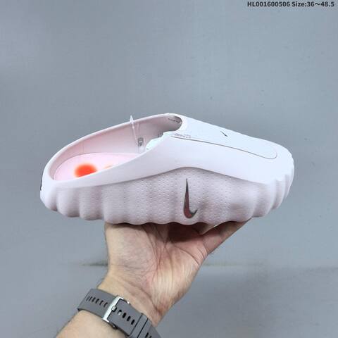 Nike Swoosh Lo White Black Pink EU 36-48 5 Slides - Unisex (BS-60491)