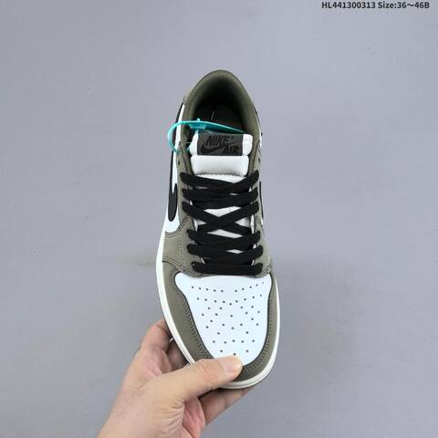 Air Jordan 1 Low OG Medium Olive AIR JORDAN 1 Aj1 Lifestyle (BS-66547)