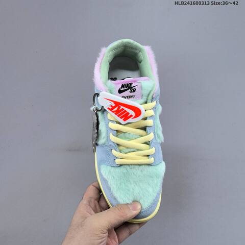 Nike SB Dunk Low Pro Light Blue Mint Green Pink Yellow Green EU 36-42 Skate Shoe - Unisex (BS-61340)