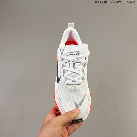 Nike Vomero Plus ReactX Air Zoom White Black Bright Red Pink EU 36-46 Running Shoe - Unisex (BS-63006)
