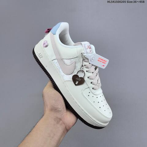 Nike Air Force 1 07 LV8 IQ4937-161 Off White Light Pink Light Blue Black EU 36-45 Sneaker - Unisex (BS-61524)