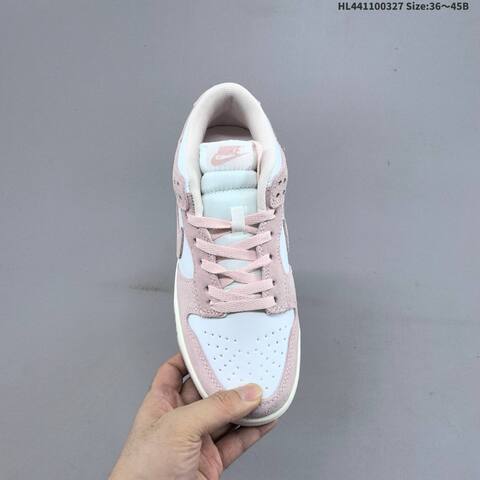 Nike Dunk Low White Light Pink Sail Gold EU 36-45 Skate Shoe - Unisex (BS-61095)