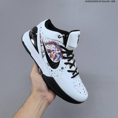 Nike Zoom Kobe IV Protro White Black Red Multicolor EU 38-46 Basketball Shoe - Unisex (BS-61791)