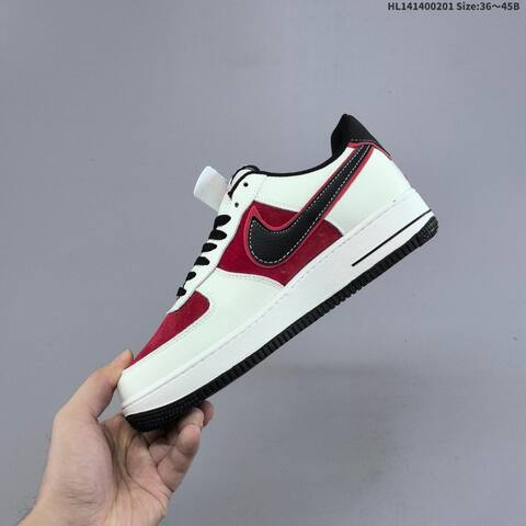 Nike Air Force 1 Low White Red Black Gold EU 36-45 Sneaker - Unisex (BS-61597)