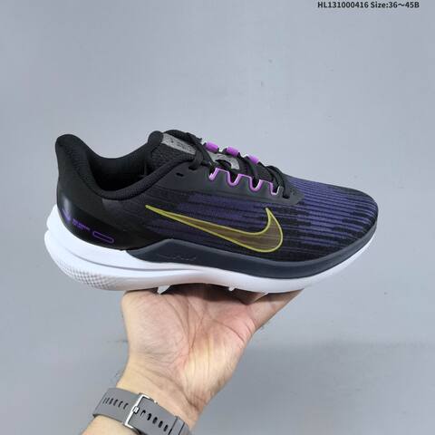 Nike Air Zoom Winflo 9 White Purple Yellow Black EU 36-39 Running Shoe - Women's (BS-60707)