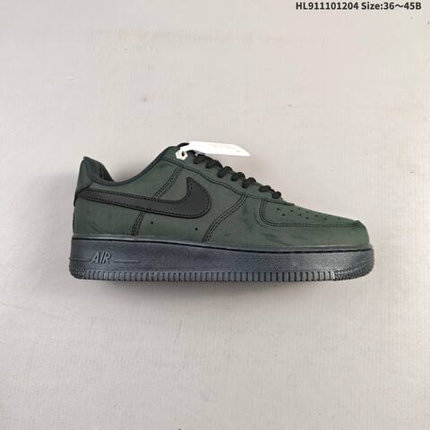 Nike Air Force 1 07 Yellow Black Dark Green EU 36 45 Skate Shoe EU 36-45 - Unisex (BS-62841)