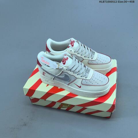 Nike Air Force 1 07 Low Year Of The Horse 2026 Sail Burgundy Gold Khaki Brown Red EU 36-45 Sneaker - Unisex (BS-60378)