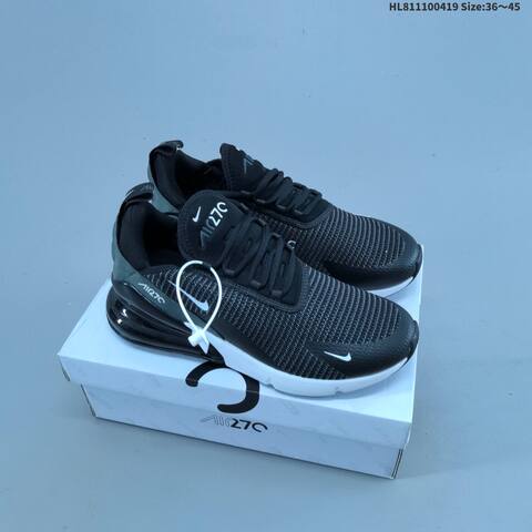 Nike Air Max 270 Black White EU 36-45 Running Shoe - Unisex (BS-60648)