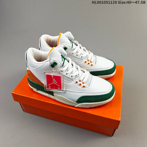 Solefly x Air Jordan 3 Retro AIR JORDAN 3 Aj3 3 Solefly Jordan B Lifestyle (BS-67617)