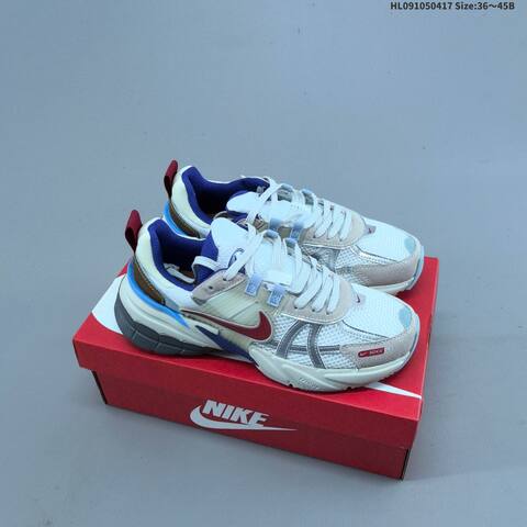 Nike V2K Run White Silver Cream Black EU 36-45 Running Shoe - Unisex (BS-60668)