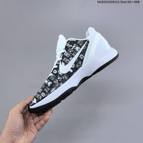 Nike Zoom Kobe VI CNY Black White Red EU 38-46 Basketball Shoe - Unisex (BS-62052)