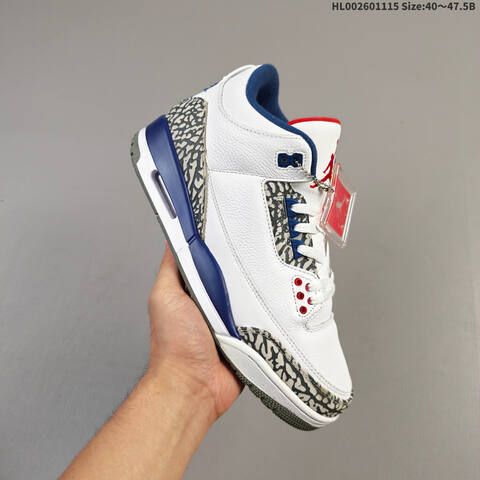 Air Jordan 3 Retro True Blue AIR JORDAN 3 Aj3 Lifestyle (BS-67807)