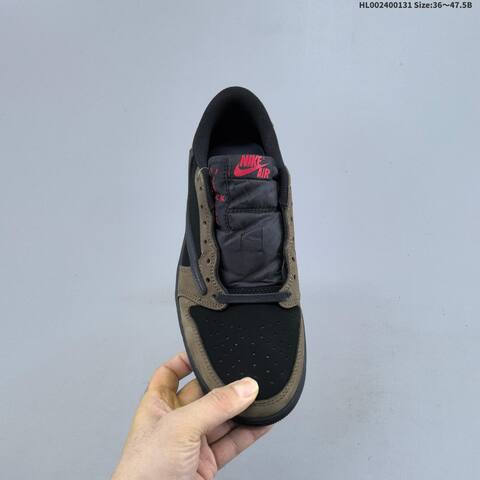 Travis Scott x Air Jordan 1 Low Velvet Brown AIR JORDAN 1 Aj1 Lifestyle (BS-66745)