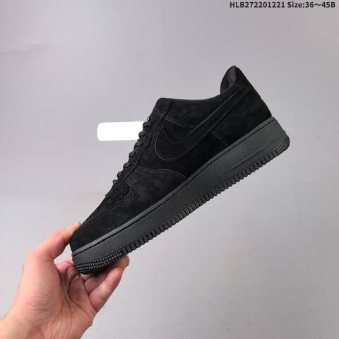 Nike Air Force 1 07 LV8 All Black EU 36-45 Sneaker - Unisex (BS-62508)