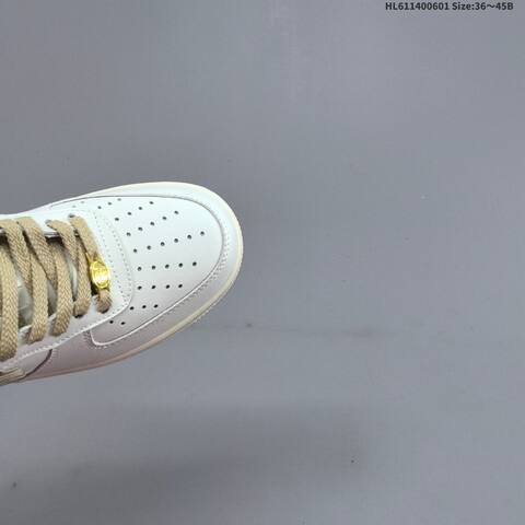 Nike Air Force 1 07 White Beige Gold Orange EU 36-45 Sneaker - Unisex (BS-60008)