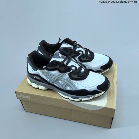 ASICS GEL-NYC Black Grey Beige White EU 36-47 Running Shoe Running Sneakers - Unisex (BS-68982)