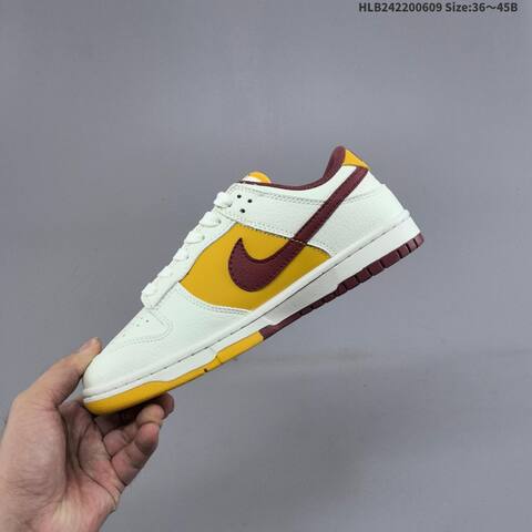 Nike Dunk SB Low FIFA World Cup 2026 Sail Yellow Burgundy White EU 36-45 Skate Shoe - Unisex (BS-59935)