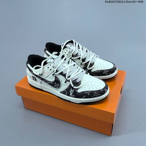Nike Dunk Low Beige Pink White EU 36-45 Skate Shoe - Unisex (BS-62066)
