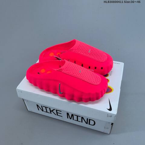 Nike Mind 001 Recovery Slide Bright Pink Off White Silver Orange EU 36-46 Slides - Unisex (BS-60825)