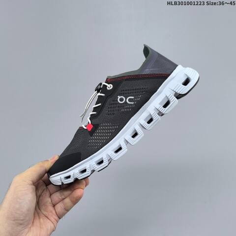 On Cloud 6 Coast Black White Red EU 36-45 Running Shoe Running Sneakers - Unisex (BS-69733)