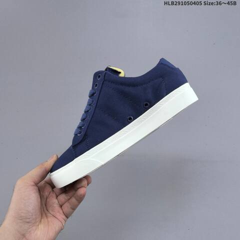 Nike Blazer Low 77 Jumbo HQ2054-400 Navy Blue Sail White EU 36-45 Skate Shoe - Unisex (BS-60926)