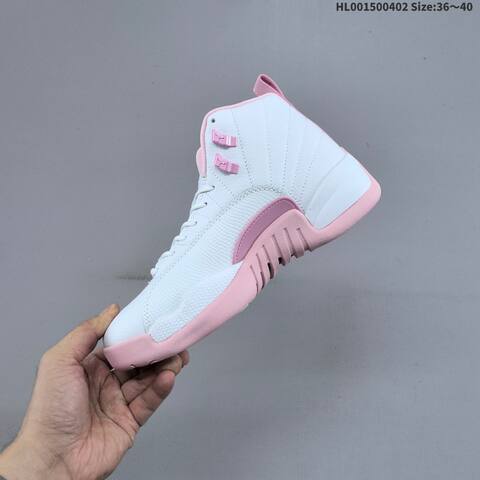 A Air Jordan 12 Retro Pearl Pink AIR JORDAN 12 Aj12 Lifestyle (BS-66358)