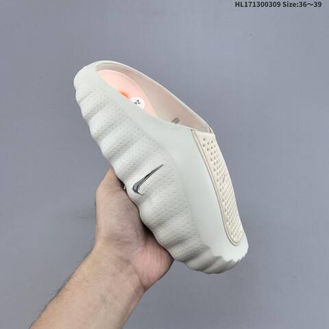 Nike Mind 001 Recovery Slide Light White Light Pink Silver EU 36-39 Slides - Women's (BS-61402)