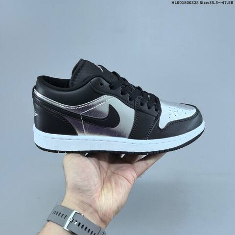 Air Jordan 1 Low Silver Toe AIR JORDAN 1 Aj1 Lifestyle (BS-66425)