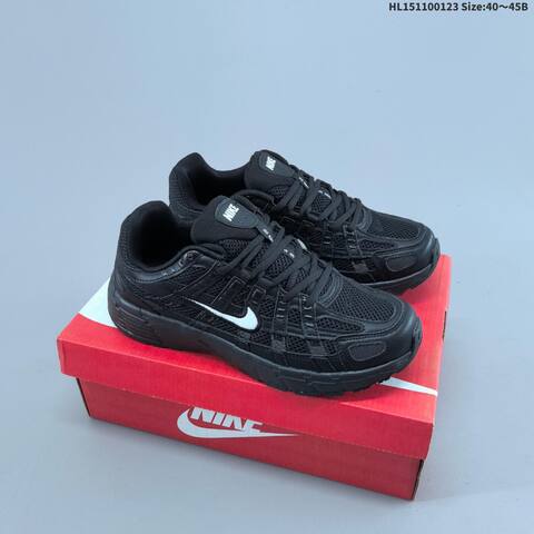 Nike P-6000 Black White EU 40-45 Running Shoe - Men's (BS-61798)