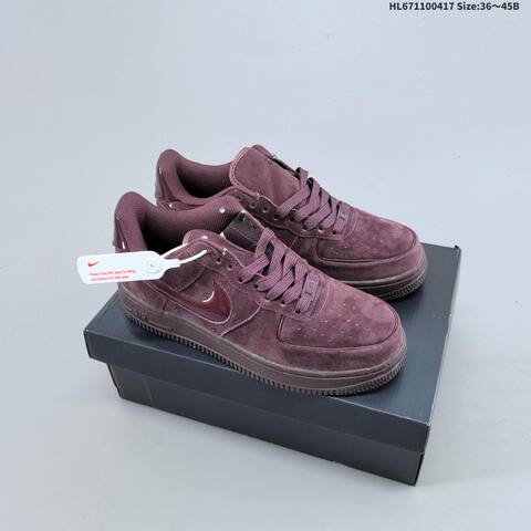 Nike Air Force 1 07 Burgundy Pink EU 36-45 Sneaker - Unisex (BS-60679)
