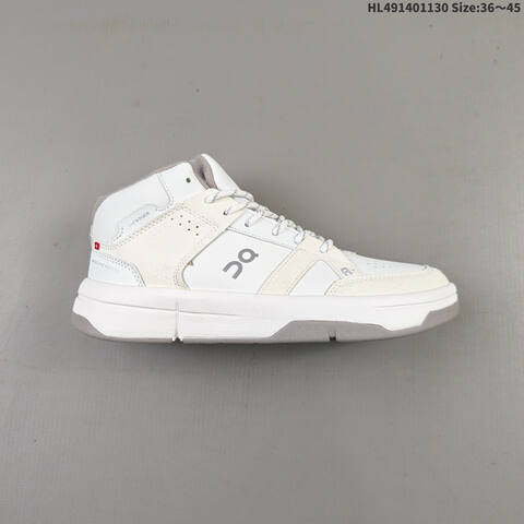 On THE ROGER Clubhouse Mid White Beige Pink EU 36-45 Sneaker Casual Sneakers - Unisex (BS-69759)