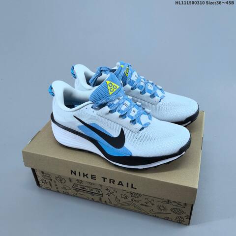 Nike ReactX Pegasus Trail 6 Black White Light Blue Red Green EU 36-45 Trail Shoe - Unisex (BS-61397)