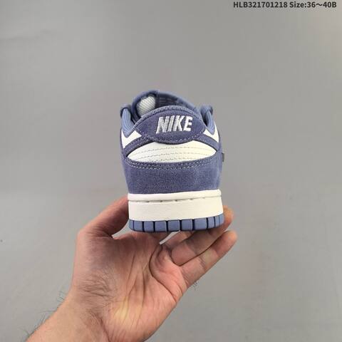 Nike SB Dunk Low Pro Slate Blue White EU 36-40 Skate Shoe - Unisex (BS-62590)