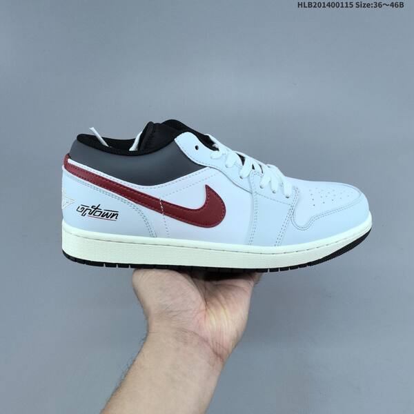 Jordan Air Jordan 1 Low black/red with gold accents 36~46B lifestyle